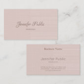Stilvolles Design Elegante Farben Luxus Trendy Visitenkarte (Vorne/Hinten)