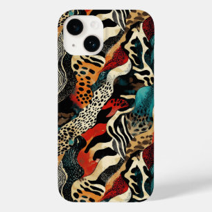 Stilvolles Design für Animal Print Fusion Case-Mate iPhone 14 Hülle