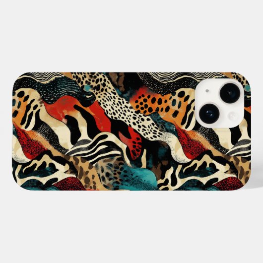 Stilvolles Design für Animal Print Fusion Case-Mate iPhone Hülle (Rückseite (Horizontal))