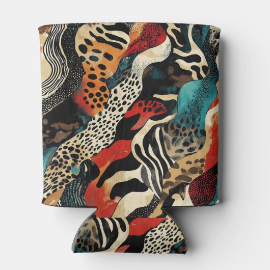 Stilvolles Design für Animal Print Fusion Dosenkühler (Rückseite)