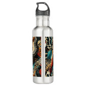 Stilvolles Design für Animal Print Fusion Edelstahlflasche (Rückseite)