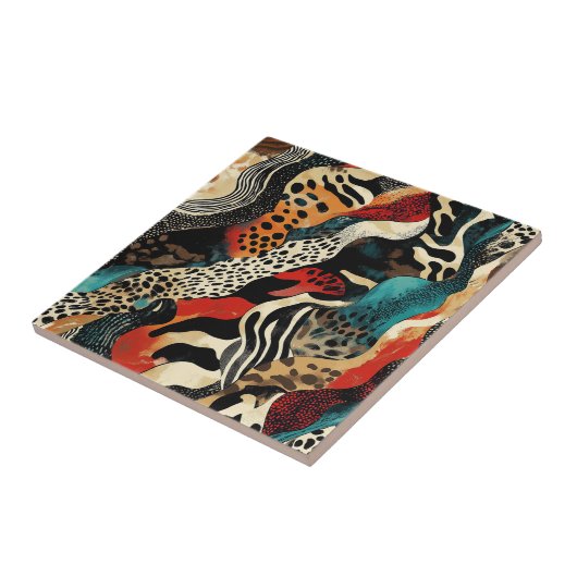 Stilvolles Design für Animal Print Fusion Fliese (Seite)