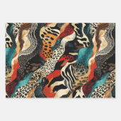 Stilvolles Design für Animal Print Fusion Geschenkpapier Set (Vorderseite 3)