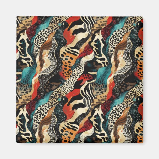 Stilvolles Design für Animal Print Fusion Magnet (Vorne)