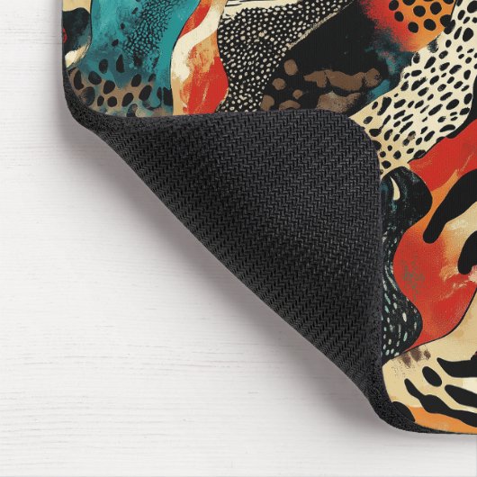 Stilvolles Design für Animal Print Fusion Mousepad (Ecke)