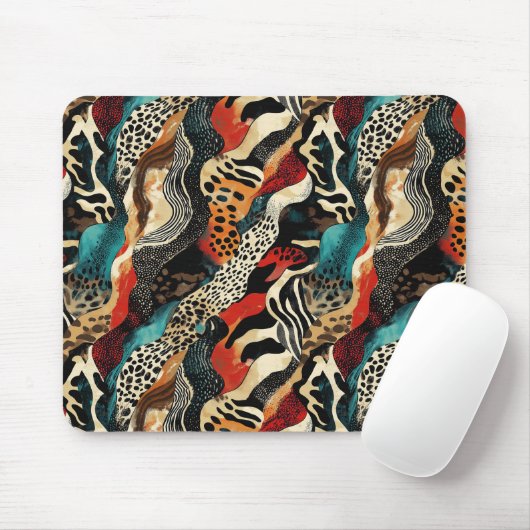 Stilvolles Design für Animal Print Fusion Mousepad (Mit Mouse)