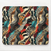 Stilvolles Design für Animal Print Fusion Mousepad (Vorne)