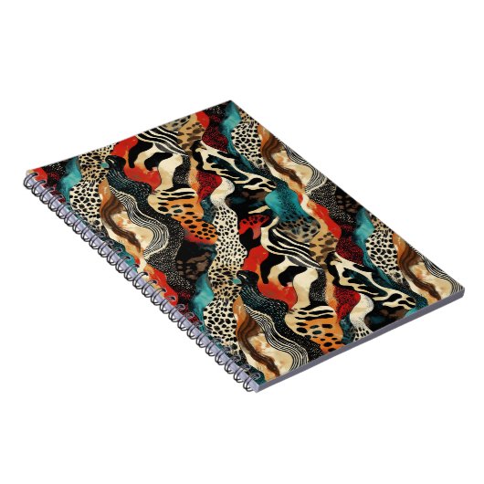 Stilvolles Design für Animal Print Fusion Notizblock (Rechte Seite)