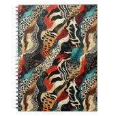 Stilvolles Design für Animal Print Fusion Notizblock (Vorderseite)