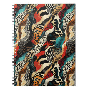Stilvolles Design für Animal Print Fusion Notizblock