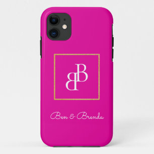 Stilvolles Design für weiße Monogramme Case-Mate iPhone Hülle
