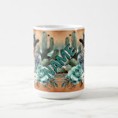 Stilvolles Design für Western mit Kaktus und Cowgi Kaffeetasse (Mittel)