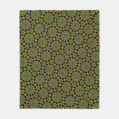 Stilvolles Design im Design Green & Gold Dot Art Fleecedecke (Vorderseite)