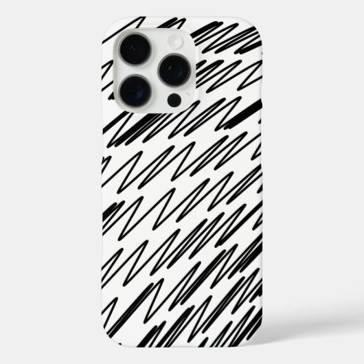 Stilvolles Design in Schwarz und Weiß Case-Mate iPhone Hülle (Rückseite)