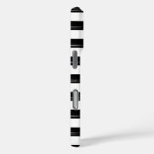 Stilvolles Design in Schwarz/Weiß Case-Mate iPhone Hülle (Rückseite / Rechts)