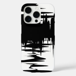 Stilvolles Design in Schwarz/Weiß iPhone 16 Pro Hülle