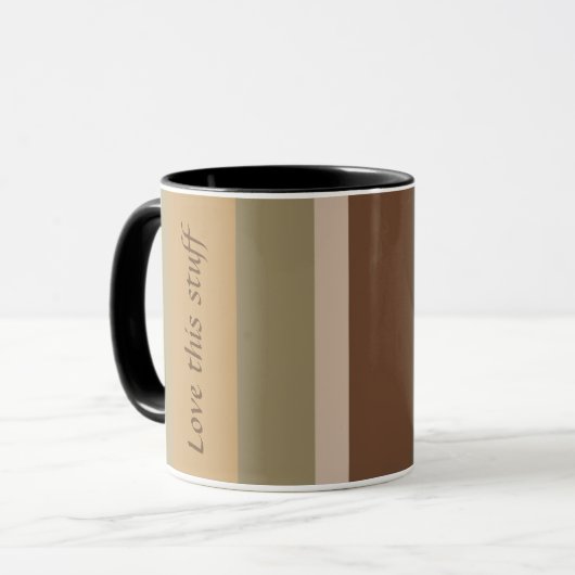 Stilvolles Design in Streifen Tasse (Vorderseite Links)