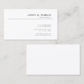 Stilvolles Design Minimalistischer Chic Schlicht T Visitenkarte (Vorne/Hinten)