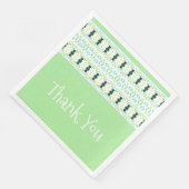 Stilvolles Design mit Aquamarinem Design Serviette (Ecke)