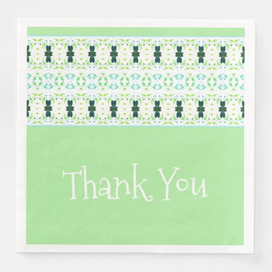 Stilvolles Design mit Aquamarinem Design Serviette (Vorderseite)