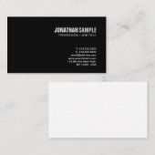 Stilvolles Design Moderner, einfacher Chic Schlich Visitenkarte (Vorne/Hinten)