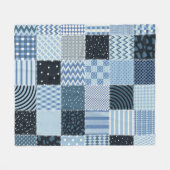 Stilvolles Design. Nahtloses Patchwork-Muster aus Fleecedecke (Vorderseite (Horizontal))