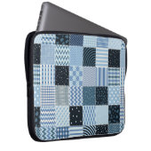 Stilvolles Design. Nahtloses Patchwork-Muster aus Laptopschutzhülle (Vorne Rechts)