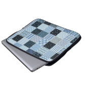 Stilvolles Design. Nahtloses Patchwork-Muster aus Laptopschutzhülle (Vorne Knopf)