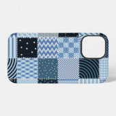 Stilvolles Design Nahtloses Patchwork-Muster aus S iPhone Hülle (Rückseite (Horizontal))