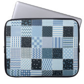 Stilvolles Design Nahtloses Patchwork-Muster aus S Laptopschutzhülle (Vorderseite)