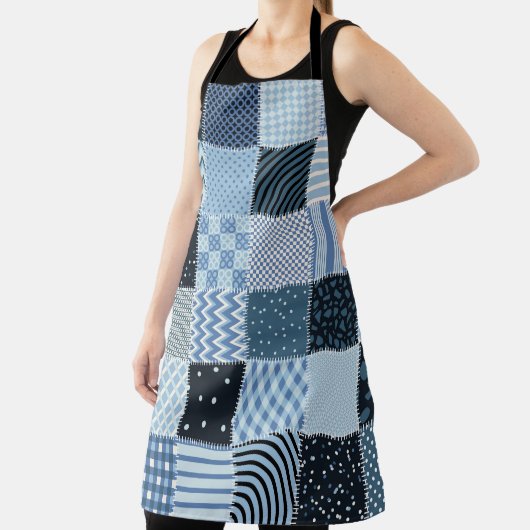 Stilvolles Design. Nahtloses Patchwork-Muster aus Schürze (InSitu)