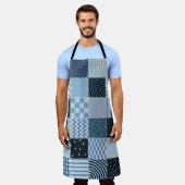 Stilvolles Design. Nahtloses Patchwork-Muster aus Schürze (Getragen)