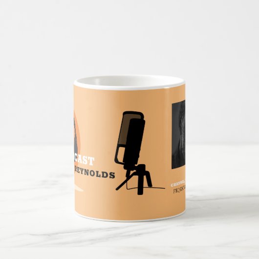 Stilvolles Design, Podcaster, Podcast-Werbung Kaffeetasse (Mittel)