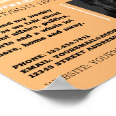 Stilvolles Design, Podcaster, Podcast-Werbung Poster (Ecke)