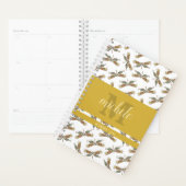 Stilvolles Dragonfly-Muster Mit Monogramm Planer (Anzeige)