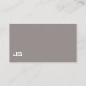 Stilvolles dunkelbraunes kreatives Design Beruflic Visitenkarte (Rückseite)