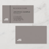 Stilvolles dunkelbraunes kreatives Design Beruflic Visitenkarte (Vorne/Hinten)