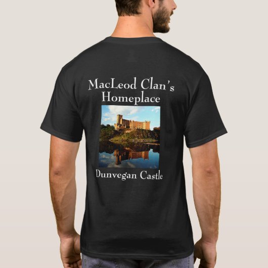 Stilvolles Dunvegan Castle - Scottish MacLeod Clan T-Shirt (Rückseite)