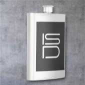 Stilvolles Edelstahl-Diskretion Silber Flachmann