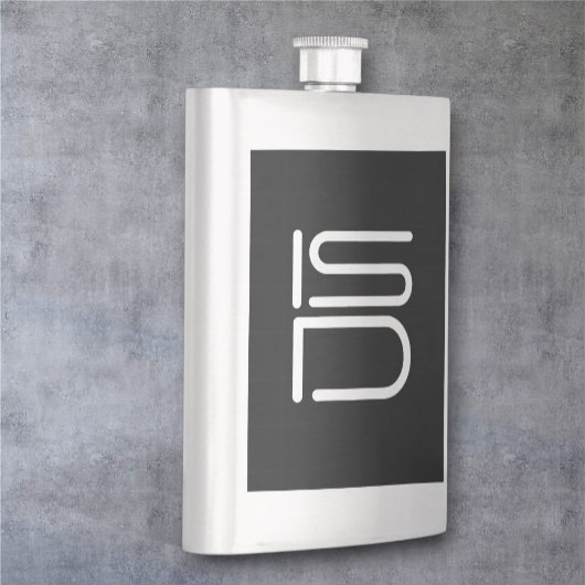 Stilvolles Edelstahl-Diskretion Silber Flachmann