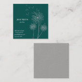 Stilvolles einfaches modernes mit quadratische visitenkarte (Vorne/Hinten)