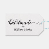 Stilvolles, einfaches Skript, handgemacht von der Geschenkanhänger (Vorderseite (Horizontal))