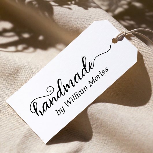 Stilvolles, einfaches Skript, handgemacht von der Permastempel