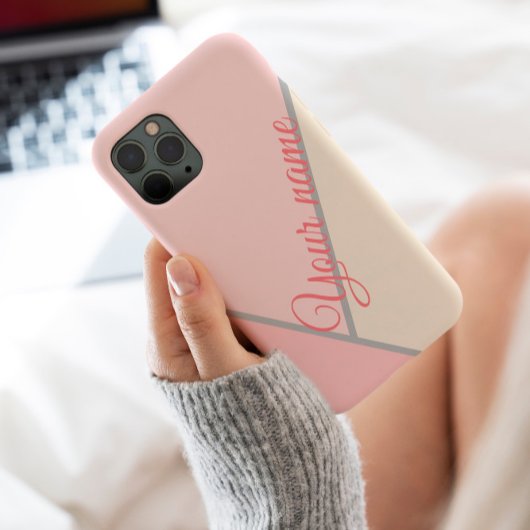 Stilvolles einfarbiges Rosa Case-Mate iPhone Hülle