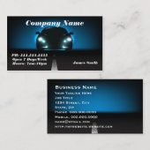 Stilvolles Elegant Blue Bold Automobile EU Visitenkarte (Vorne/Hinten)