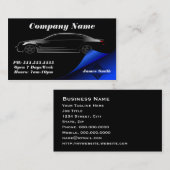 Stilvolles Elegant Bold Automobile EU Visitenkarte (Vorne/Hinten)