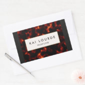 Stilvolles Elegant Tortoiseshell Rechteckiger Aufkleber (Umschlag)