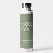Stilvolles Elegantes Hellgrünes Firmenlogo Trinkflasche (Links)