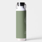 Stilvolles Elegantes Hellgrünes Firmenlogo Trinkflasche (Vorne)