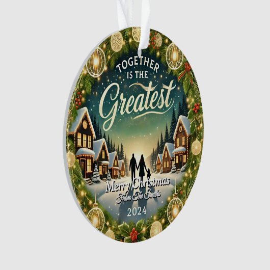 Stilvolles Elegantes Modernes Einfaches Retro Vint Ornament (Vorderseite)